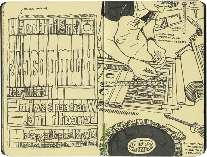 Penland School of Crafts sketch by Chandler O'Leary