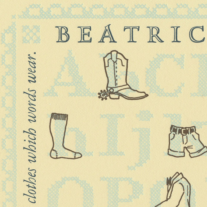"Buttoned Up" Dead Feminist mini-broadside by Chandler O'Leary and Jessica Spring