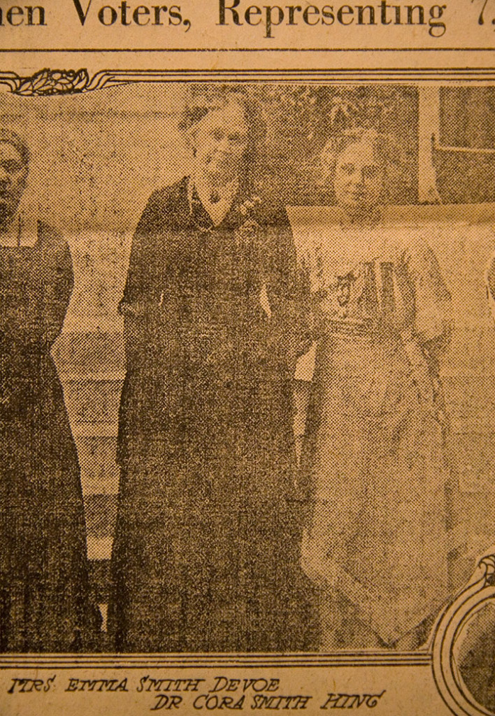 Washington State Suffragists archives at WA State Library. Photo by Chandler O'Leary