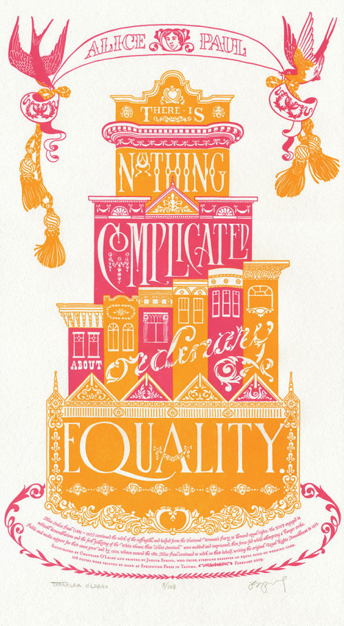 "Prop Cake" letterpress broadside by Chandler O'Leary and Jessica Spring