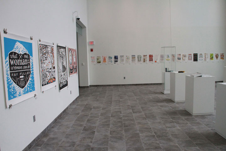 "Broad Words" exhibition featuring artwork by Chandler O'Leary and Jessica Spring