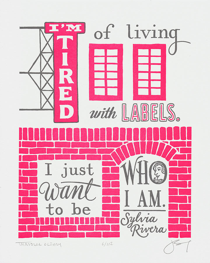 "Ms. Labeled" Dead Feminist broadside by Chandler O'Leary and Jessica Spring